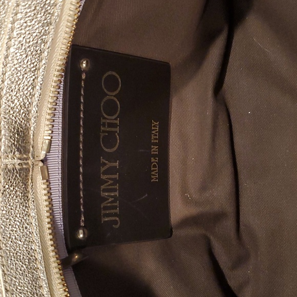Jimmy Choo Metallic Silver Satchel - Picture 15 of 16